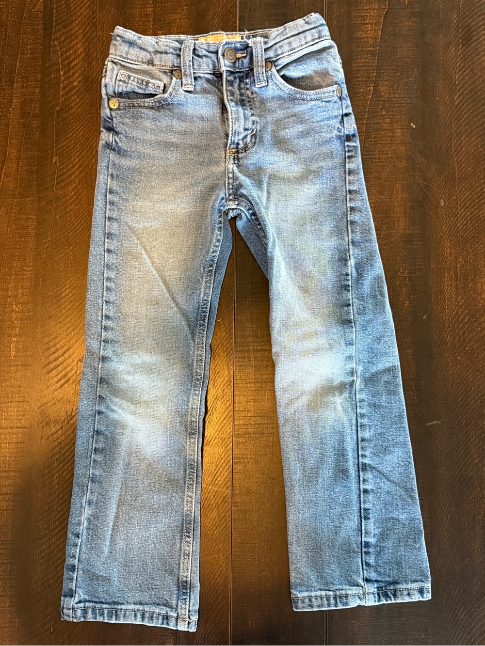 Wrangler Light Wash Kids Straight-Leg Jeans